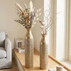 2x Bodenvase "Gold" aus Metall, schlank, 63 & 72 cm groß, Produktbild-Vorschau 3
