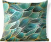 MuchoWow® Outdoor Kissen - Muster - Gold - Abstrakt - Welle Produktbild-Vorschau 1