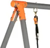 KETTLER Einzelschaukel SINGLE Grau/ Orange | Perfekt für Produktbild-Vorschau 2