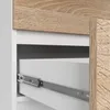 BDW, komoda z 10 szufladami, 160×40×121 cm, K160, biały / Podgląd zdjęcia produktu 6