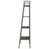 Standregal 4 Böden Schwarz 56x35x140 cm , Bücherregale Produktbild-Vorschau 4