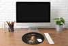 MuchoWow® Mauspad Mousepad Frau - Porträt - Blumen - Hut - Produktbild-Vorschau 4