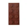 A single brown LEGO brick on a white background. Produktbild-Vorschau