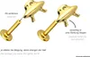 Ohrpiercing, Nasenpiercing Titan Labret mit Push Fit UFO Produktbild-Vorschau 3