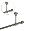 Close-up view of a curtain rod system mounted to a ceiling. Produktbild-Vorschau