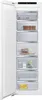 An open upright freezer with multiple transparent drawers, some containing food items. Produktbild-Vorschau