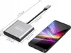 A Zenwire USB-C adapter is shown next to a smartphone, with dimensions indicated by lines and text. Produktbild-Vorschau