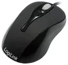 A black LogiLink optical USB mouse is shown on a white background. Produktbild-Vorschau