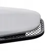 A close-up view of a white ironing board cover with a black grid pattern underneath. Produktbild-Vorschau