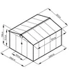 Hoggar - Gartenhaus Metall 7,86m² Gälliv - Doppelte Produktbild-Vorschau 3