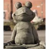 Yogafrosch aus Steinguss für ihren Garten aus Steinguss Produktbild-Vorschau 4
