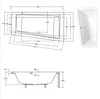 Vasca da bagno angolare di design Vasca da bagno angolare Anteprima dell’immagine prodotto 8