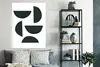 MuchoWow® Poster Geometrische Figuren - Abstrakt - Schwarz Produktbild-Vorschau 4