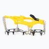 A pair of yellow and silver crampons on a white background. Produktbild-Vorschau