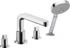 Hansgrohe Metris S 4-Loch Wannenarmatur Fertigset Auslauf Produktbild-Vorschau 1