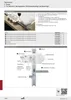 A product catalog page showing a drilling jig and its components with accompanying text and diagrams. Produktbild-Vorschau