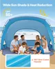 SucceBuy Strandmuschel Sonnenschutz für bis zu 6 Personen, Produktbild-Vorschau 2