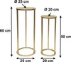 DanDiBo Blumenhocker Metall Gold Rund Blumenständer Produktbild-Vorschau 2