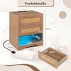 Tavolino da notte COSTWAY con luci LED e stazione di Anteprima dell’immagine prodotto 3