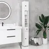 kleankin Mobile da bagno stretto, mobile alto con cassetto, Anteprima dell’immagine prodotto 2