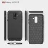 Samsung Galaxy J8 2018 Hülle Silikon Grau Carbon Optik Case Produktbild-Vorschau 6
