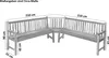 Gartenbank Eckbank 210 x 210 cm Teak-Holz FELIA Produktbild-Vorschau 7