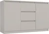 Cassettiera ampia con cassetti e ante ELBE - cashmere Anteprima dell’immagine prodotto 10