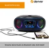 Denver TCL-212BT Boombox mit CD, Bluetooth, USB, AUX & Produktbild-Vorschau 3