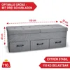 ONBEST Sitzbank mit Stauraum | 3 Schubladen | Grau | 110 kg Produktbild-Vorschau 6