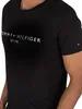 Tommy Hilfiger Herren Kern-Logo-T-Shirt, Schwarz XL Produktbild-Vorschau 4
