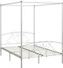 vidaXL Himmelbett-Gestell Weiß Metall 160 x 200 cm Produktbild-Vorschau 1