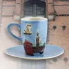 Mila Keramik Espresso-Tasse mit Untere Motiv Hamburg Produktbild-Vorschau 2