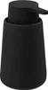 A black ceramic soap dispenser with a pump. Podgląd zdjęcia produktu