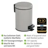 Wenko Kosmetikeimer LEMAN, 3 Liter, Rund, Taupe mattiert, Produktbild-Vorschau 3