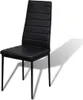 A black dining chair is shown against a white background. Náhled obrázku produktu