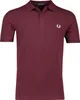 Fred Perry Polo normale Passform bordeaux einfarbig Produktbild-Vorschau 1