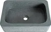 Waschbecken Naturstein Basalt ca. 45x30x15 cm Waschtisch Produktbild-Vorschau 6