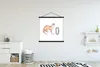 MuchoWow® Textilposter Alphabet - Tiere - Otter 90x90 cm Produktbild-Vorschau 2