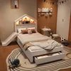 Flieks Kinderbett 90x200cm mit Rutsche und Led, Polsterbett Produktbild-Vorschau 3