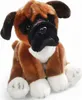 A plush toy boxer dog sits facing forward against a white background. Náhľad obrázku produktu