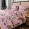 Komplet Pościeli Różowa Kotki 160x200 z 2 Poszewkami 70x80 Podgląd zdjęcia produktu 8