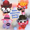 90 Stück Foto Requisiten Party Deko für Karneval, Hochzeit, Produktbild-Vorschau 5