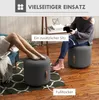 HOMCOM Tabouret, repose-pieds, tabouret rembourré rond, Voir les images du produit 6