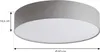 Lindby LED-Deckenlampe Ellamina, 60 cm, hellgrau, Textil Produktbild-Vorschau 4