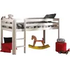Vipack Hochbett Spielbett Pino, Kiefer massiv, MDF, weiß Produktbild-Vorschau 8
