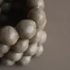 Windlicht Bright aus Keramik, beige, Schneeball-Design, für Produktbild-Vorschau 4
