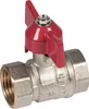 Kugelhahn 1/2 Zoll IG Messing vernickelt Flügelgriff max. Produktbild-Vorschau 2