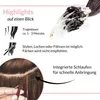 hair2heart Microring Extended capelli umani lisci - 25 fili Anteprima dell’immagine prodotto 8