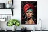 MuchoWow® MuchoWow® Gerahmtes Poster Frau - Abstrakt - Rot Produktbild-Vorschau 3