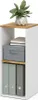 Scaffale Vicco Tomy Rovere bianco/dorato 30 x 74 cm con 2 Anteprima dell’immagine prodotto 6